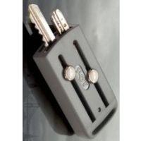 Slot Gri Anahtarlık Anahtar Kabı 4 adet Boncuklu