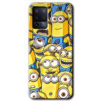 Oppo Reno 5 Lite Kılıf HD Desen Baskılı Arka Kapak + Temperli Cam - Minion Ordusu