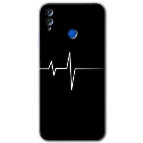 Honor 8x Kılıf HD Desen Baskılı Arka Kapak - Heart Rytm + Kırılmaz Cam