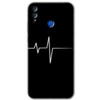 Honor 8x Kılıf HD Desen Baskılı Arka Kapak - Heart Rytm + Kırılmaz Cam