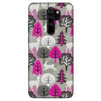 Xiaomi Redmi Note 8 Pro Kılıf Snowix (31) TPU Kılıf Fuşya Gri