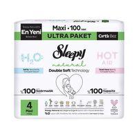 Sleepy Sleepy Natural Double Soft Bebek Bezi Ultra Paket 4 Beden 100 Adet