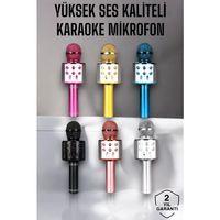 Kablosuz Bluetooth Karaoke Mikrofon Usb Ve Aux Girişli, Yüksek Ses Kalitesi