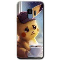 MRCİLETİSİM MRCİLETİSİM Samsung Galaxy S9 Kılıf HD Desen Baskılı Arka Kapak + Temperli Cam - Üzgün Pikaçu