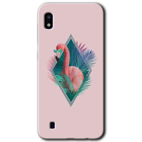 Samsung Galaxy A10 Kılıf Baskılı Kapak - Flamingo +Tam Ekran Koruyucu