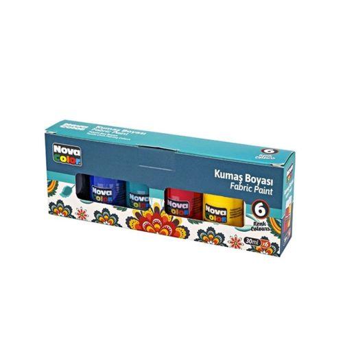 Nova Color Kumaş Boyası 30Ml 6Lı