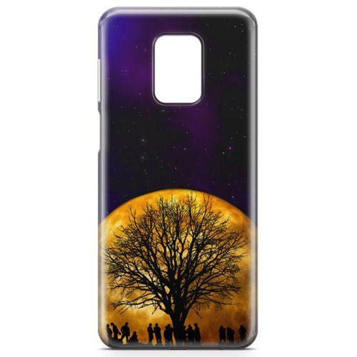 Xiaomi Redmi Note 9s Kılıf Ay Işığında Arka Kapak Koruma Desenli Full Koruyucu