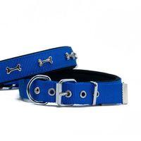 Doggie Konfor Dokuma Kemikli Boyun Tasması Royal Blue 2.5*37-45 cm (DSBT-2562 M)