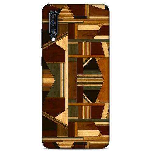Lopard Samsung Galaxy A70s Uyumlu Kılıf Wood'X (42) Rugged Armor Kılıf Desenli