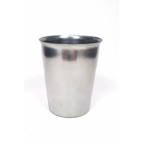 12 Adet Paslanmaz Çelik Krom Bardak 9 x 7,5 x 5,5cm