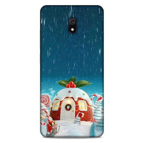 Xiaomi Redmi 8A Kılıf Snowix (14) Lansman Kılıf Beyaz Kırmızı