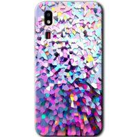 Potkal Hediye Fabrikası Samsung Galaxy A2 Core Kılıf HD Desen Baskılı Arka Kapak - Mosaic Fragments Colorfull