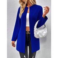 Kadın Uzun Kollu önü Açık Uzun Modal Ceket