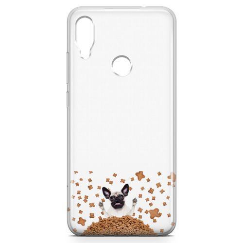 Xiaomi Redmi Note 7 Kılıf Köpek Maması Pug Arka Kapak Koruma Desenli Full Koruyucu