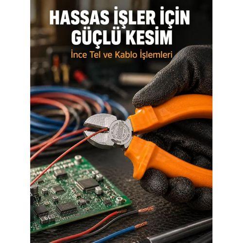 Ergonomik Saplı Hassas Kesim Sunan Dövme Çelik Yan Keski