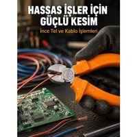 Ergonomik Saplı Hassas Kesim Sunan Dövme Çelik Yan Keski
