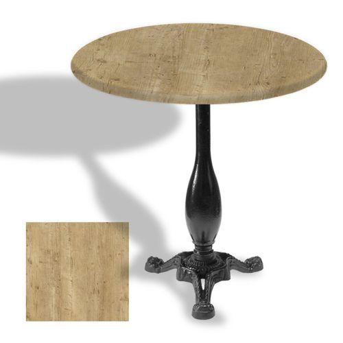 Dockers Çipa 2015 Döküm Ayak Yuvarlak Masa Çap 90cm - (Werzalit, Wermodin ve Allzalit Tabla) - Avalone Pine