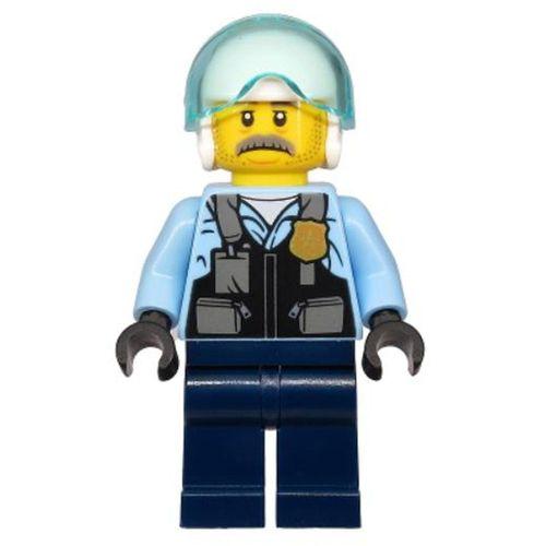 Lego Minifigür - Police - Pilot Sam Grizzled cty1131