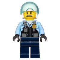 Lego Minifigür - Police - Pilot Sam Grizzled cty1131