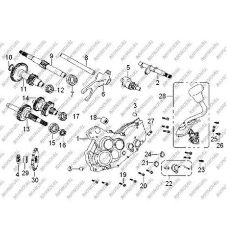 MONDİAL Atv 150 Vulcan Vites Değiştirme Kolu Orj