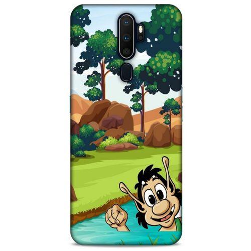 Retro (10) Desen Full Koruma Kılıfı Renkli Oppo A5 2020 Kılıf