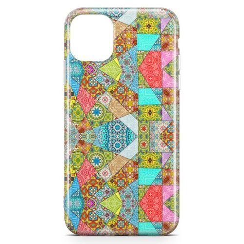 Apple iPhone 11 Pro Kılıf Yeşil Vintage Arka Kapak Koruma Desenli Full Koruyucu