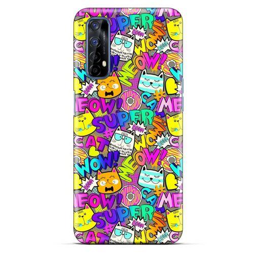 Graffitix (12) Desenli Silikon Kapak Oppo Realme 7 Kılıf