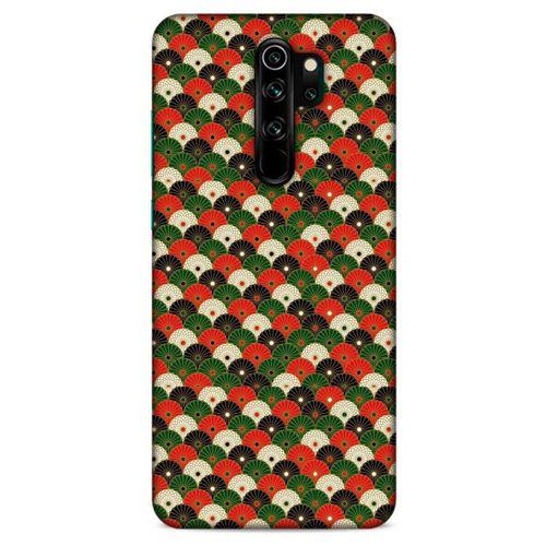 Xiaomi Redmi Note 8 Pro Kılıf Japonya (33) Hybrid Kılıf Yeşil Kırmızı