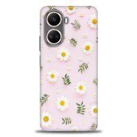 Realme C55 Kılıf HD Baskılı Kılıf - Papatyalar + Tam Ekran Koruyucu
