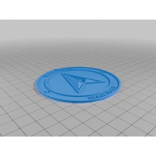 US Space Force Amblem Madalyon 3D Baskı (Bu ürün Sadece Plastik parçadır - Almadan Önce Soru Sorabilirsiniz)