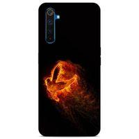 Lopard Oppo Realme 6 Pro Uyumlu Kılıf FireX (30) Silicone Case Ateş Kartal