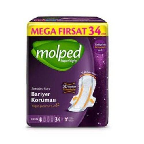 Molped Molped SüperNight Uzun Ped Mega 34 Adet