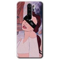Xiaomi Redmi Note 8 Pro Kılıf Baskılı Arka Kapak - Bad Girl +Tam Ekran Koruyucu