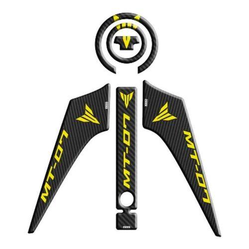 YAMAHA Yamaha Mt07 2014 - 2017 Uyumlu Tank Pad Set 005