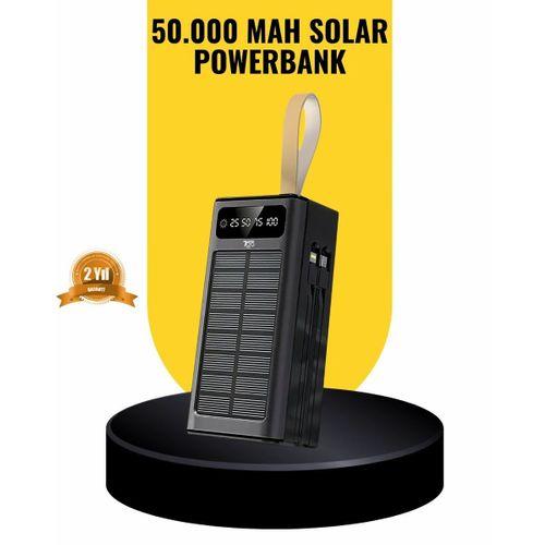 Taşınabilir Güneş Panelli Powerbank Çoklu Cihaz Şarj Destekli