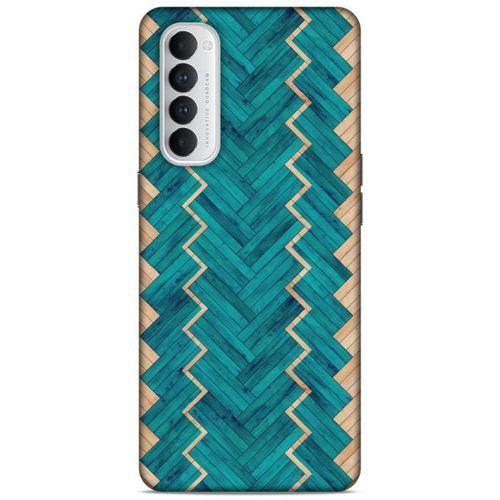 Lopard Oppo Reno 4 Pro Uyumlu Kılıf Wood'X (36) Glitter Kılıf Desenli