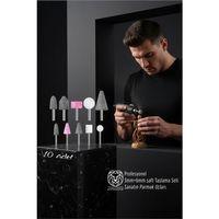 10'lu Dremel Ve Matkap Ucuna Taşlama Seti - 3mm+6mm Şaft Profesyonel Oyma, Şekillendirme ve Rötuş Uçları