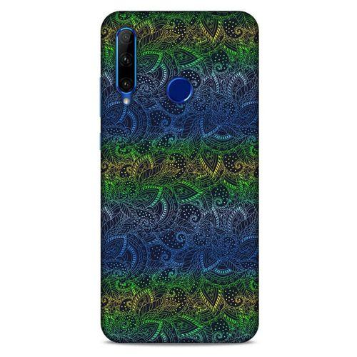 Huawei Honor 20 Lite Kılıf Desenli Özel Seri Tüyler (44) Tough Armor Kılıf