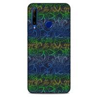 Huawei Honor 20 Lite Kılıf Desenli Özel Seri Tüyler (44) Tough Armor Kılıf