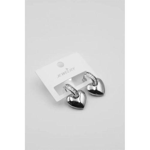 Kalp Küpe - Gümüş