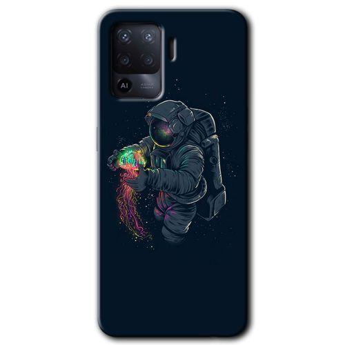 OPPO Oppo Reno 5 Lite Kılıf HD Desen Baskılı Arka Kapak - Astronot Kıyafeti