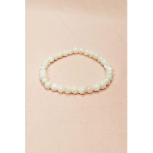 Sedef Doğal Taş Bileklik Kutulu