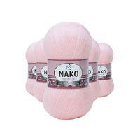 5 Adet Angora Lüks El Örgü İpi Pembe 11502