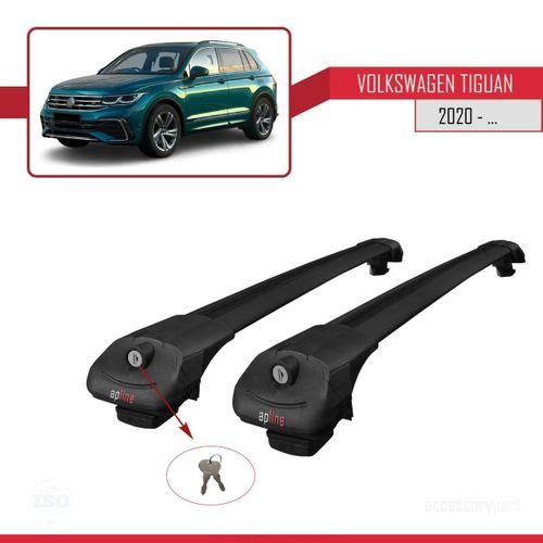Volkswagen Tiguan 2020-2023 Arası ile uyumlu ACE-1 Ara Atkı Tavan Barı SİYAH