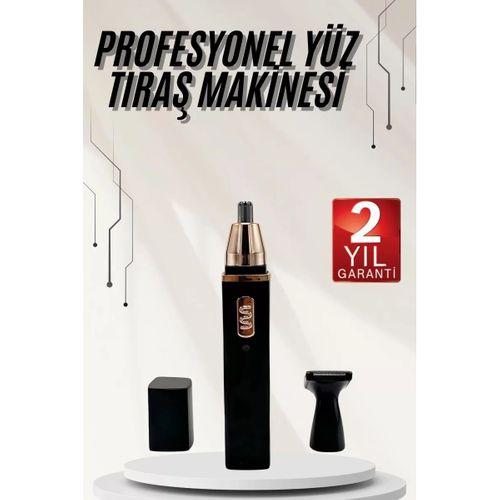 Kulak Burun Tıraş Makinesi Taşınabilir Şarjlı 3 Başlıklı Uzun Ömürlü