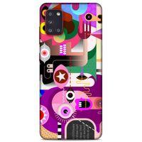 Lopard Samsung Galaxy A31 Uyumlu Kılıf Soyut Sanat (22) Desenli Tam Koruma Kılıfı
