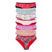 Pamuklu Geniş Kenarlı Likralı Desenli Bato Kadın Külot 7'li Paket