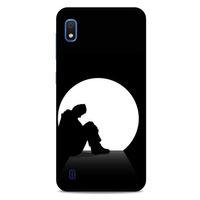 Samsung Galaxy A10 Kılıf Depresyon (46) Core Armor Kılıf Gri Cam Göbeği