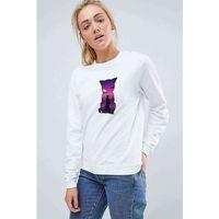 Silhouette Gintoki Baskılı Beyaz Kadın Sweatshirt