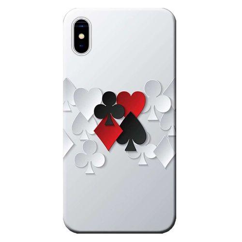iPhone X Kılıf İskambil Baskılı Esnek TPU Silikon